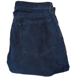 J. Crew Slim Straight Leg Corduroy Jeans Pants 32x34 Dark Blue Cotton